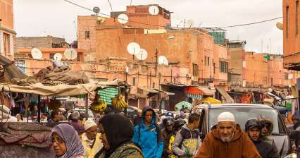 Het leven in de medina van Marrakech