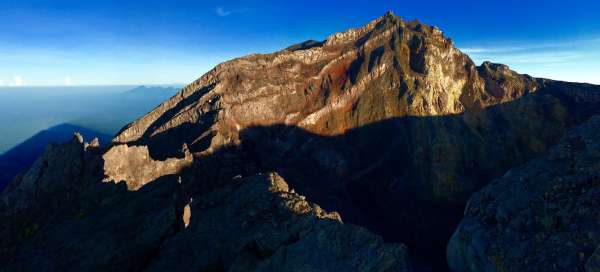 Subindo o vulcão Monte Agung