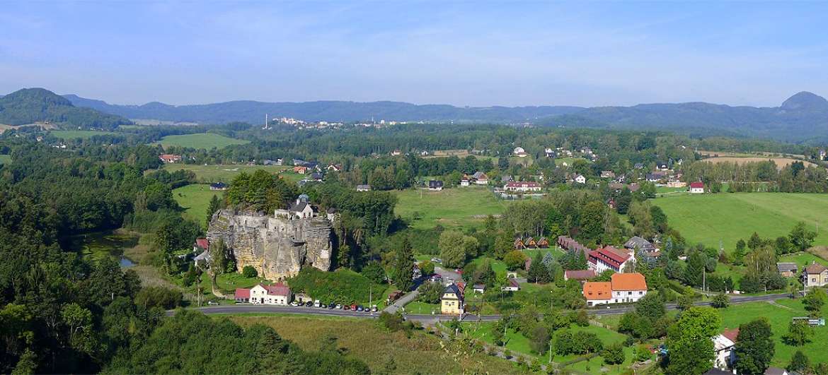 Spaziergang um das Schloss Sloup: Tourismus