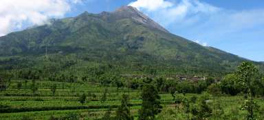 Ascent to the volcano Merapi