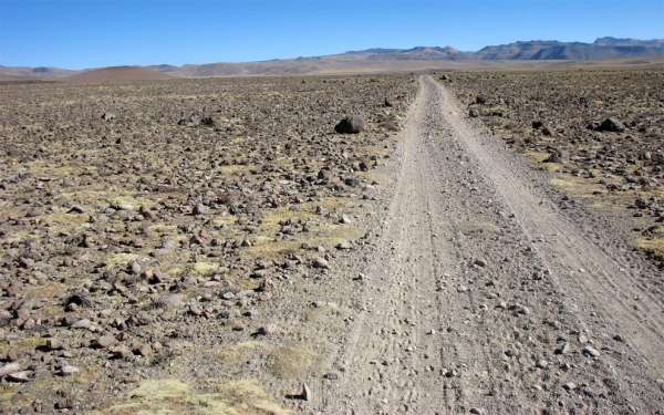 Cesta pustým Altiplano