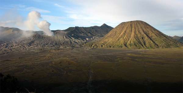 The first view of Bromo