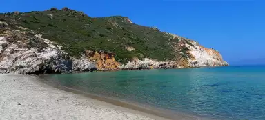 Schwimmen am Strand von Plathiena