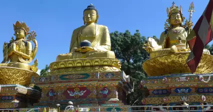 Abbaia intorno a Swayambhunath