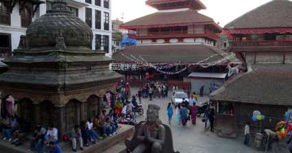 La place Durbar de Katmandou