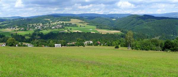View of the Černostudniční ridge