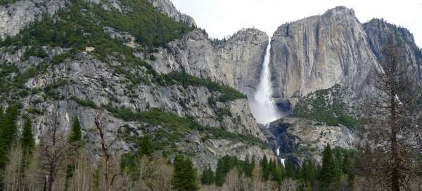 Yosemite waterfall: Weather and season