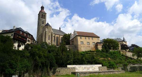 View of the church of St. Jakuba