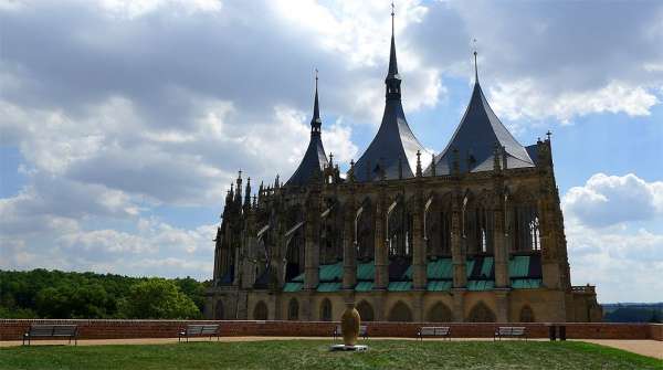 Na igreja de St. Bárbara