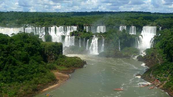 La prima veduta monumentale di Iguazu