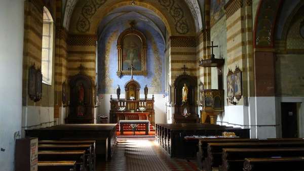 Interiér kostola Najsvätejšej Trojice