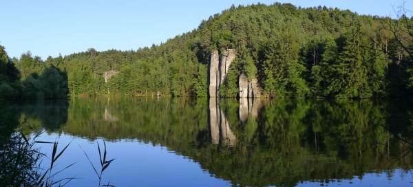 L'étang de Věžický: Tourisme