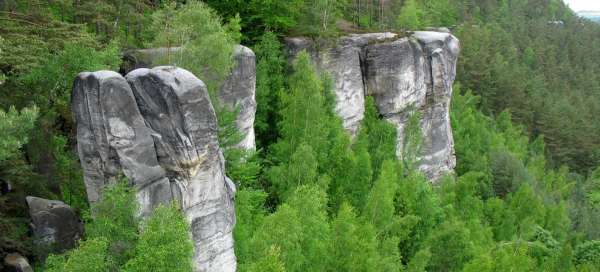 Les rochers de Klokoč: Transport