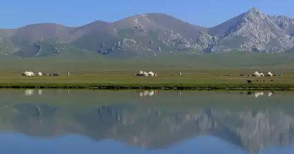 沿着 Sonkol 湖远足