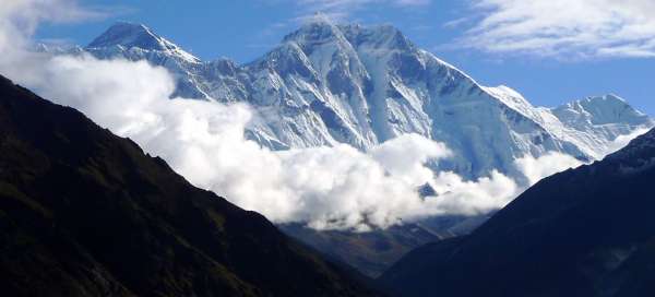 Vue sur l'Everest: Météo et saison