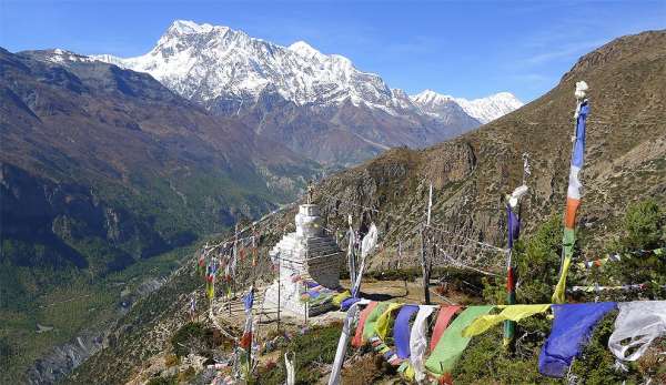 Uitzicht op Annapurna III