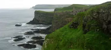 Las ruinas del castillo de Dunluce