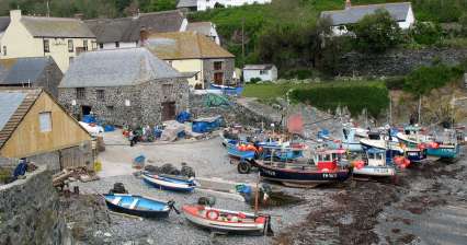 Rybářská vesnička Cadgwith