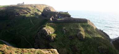 Tintagel castle ruins