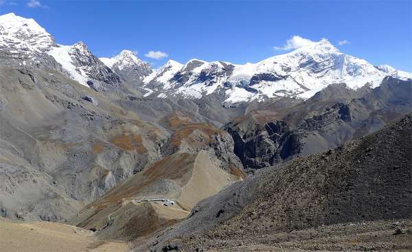Panorama di Damodar Himalaya