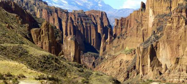 Palca Canyon: Weather and season