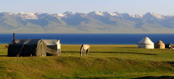 Classic tourist circuit through Kyrgyzstan: Accommodations
