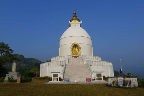 En la Pagoda de la Paz Mundial