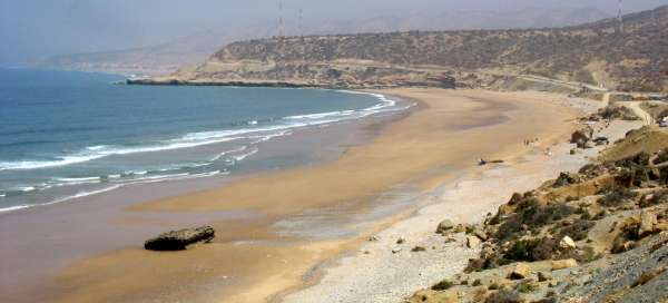 Strand von Tamri: Einsteigen