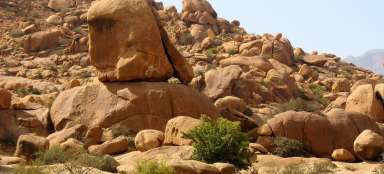 Rock formations at Tafraoute