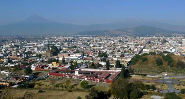 Uitzicht op Popocatepetl