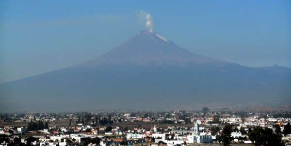 Popocatepetl erupcie