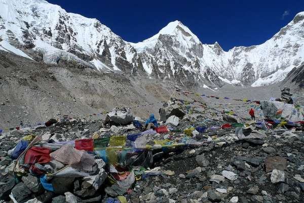 Détendez-vous au camp de base de l'Everest