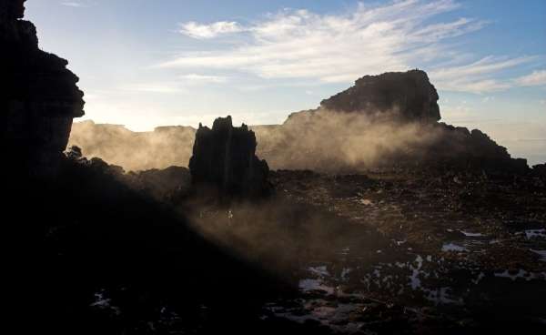 Atmosfera mattutina sulla Table Mountain