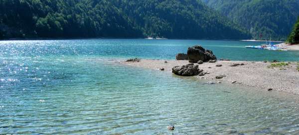 Lago del Predil: Embarque