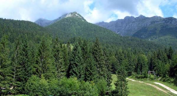 Surroundings of the Sella Nevea pass