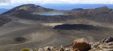 Ascent to Tongariro volcano