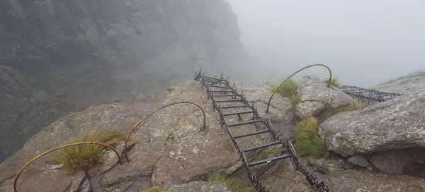 Ascent to Tugela waterfall: Weather and season