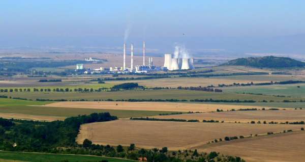 View of the Počerady power plant