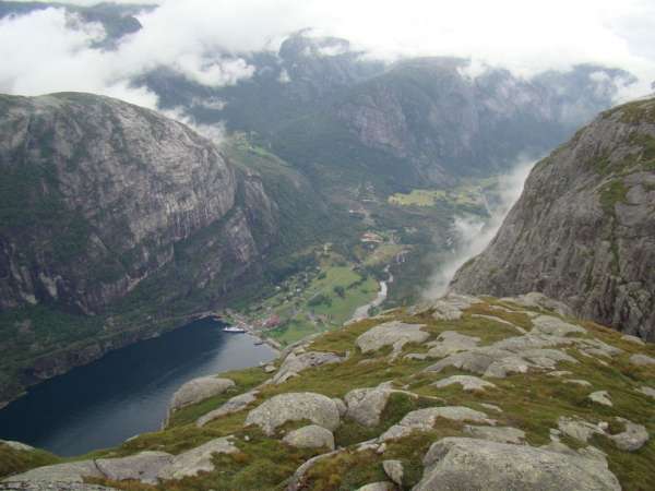 Výhled do fjordu