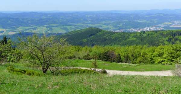 Blick auf das Bečva-Tal