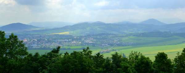 View of the Beskydy and Podbeskydí