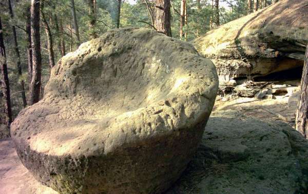 Kamień ofiarny w Czeskim Raju