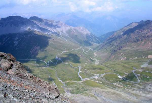 View of the Umbrail pass