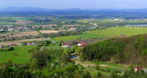 Uitzicht op de Jizera-vallei