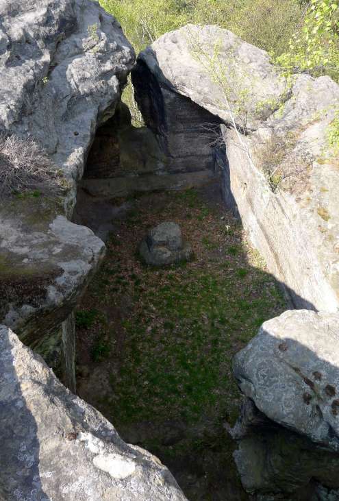 Overblijfselen van kasteel Klamorna