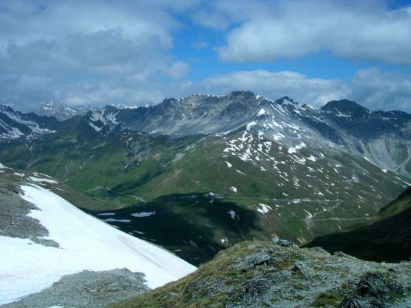 View of Umbrail pass