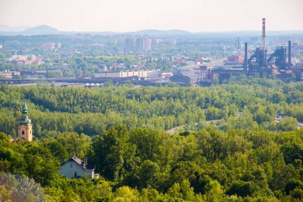 Vistas da cidade de Ostrava