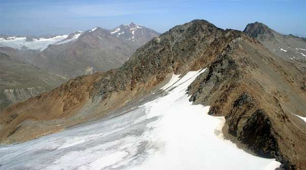 Wildspitze a severnej hrebeň