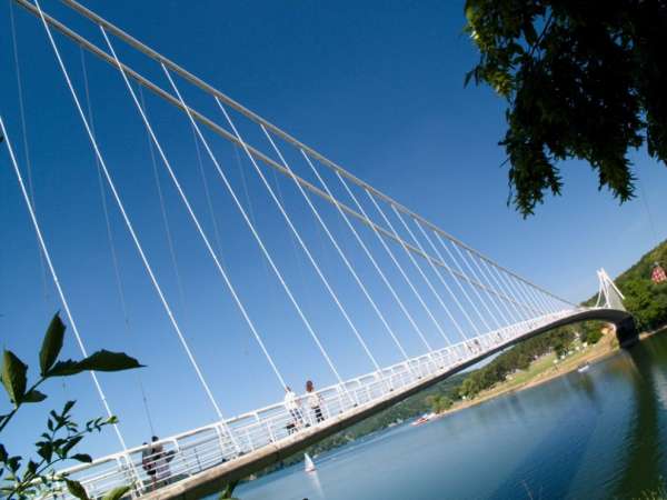 Diga di Vranov - un ponte sospeso sulla baia svizzera