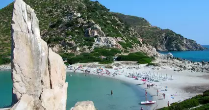 La plage de Punta Molentis